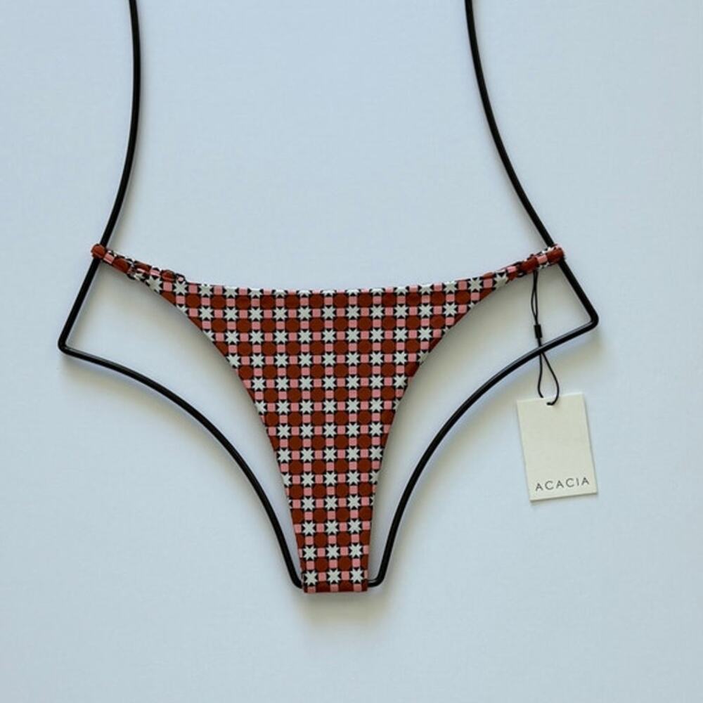 Acacia Swimwear Ralphy Bikini Bottom - Sidi - Minimal Coverage - Large - NWT